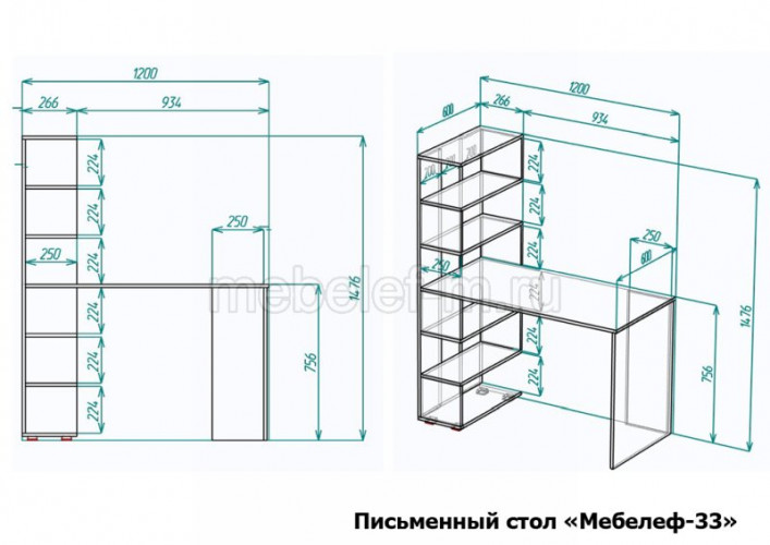 Письменный стол Мебелеф-33