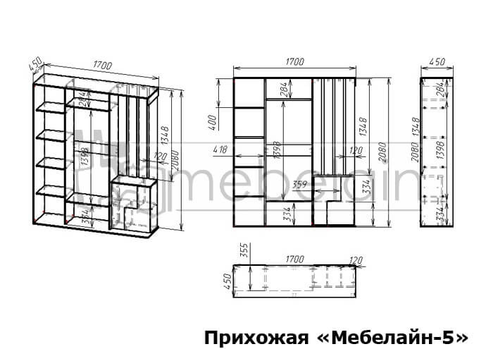 Прихожая Мебелайн 5