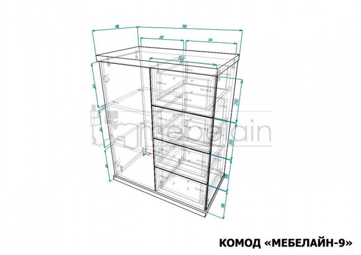Комод Мебелайн 9